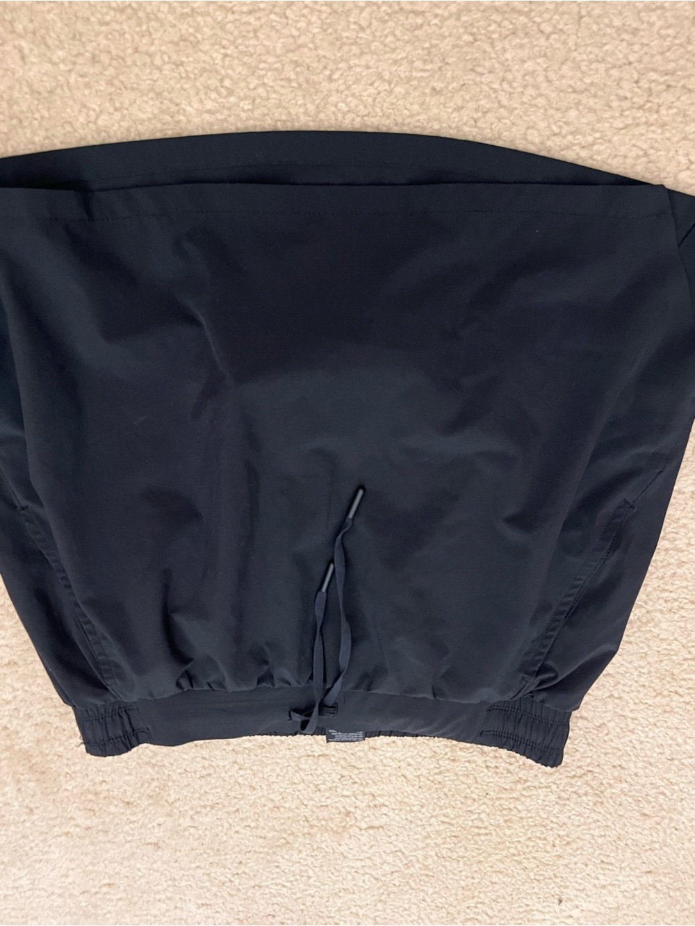 Womens Black Drawstring Waist skort